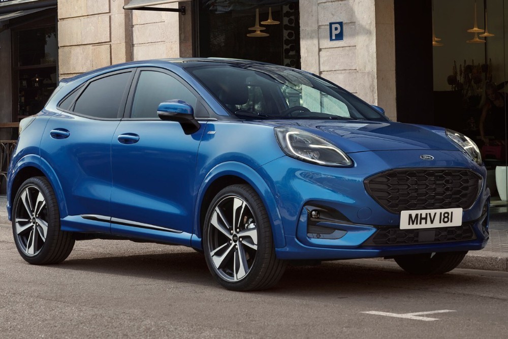 Blue Ford Puma