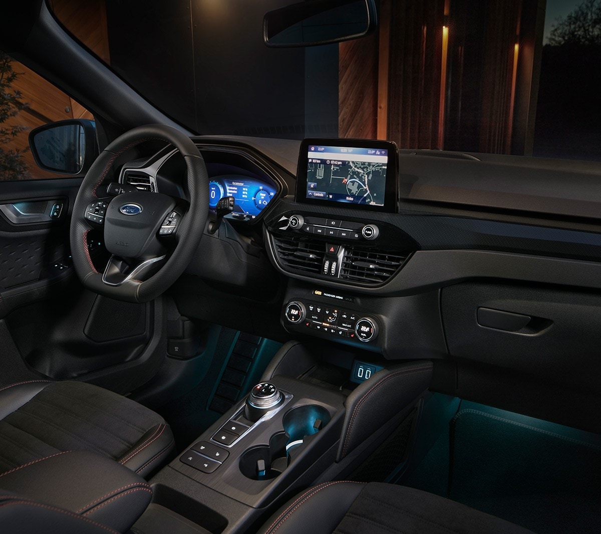 All New for Kuga interior showing dashboard