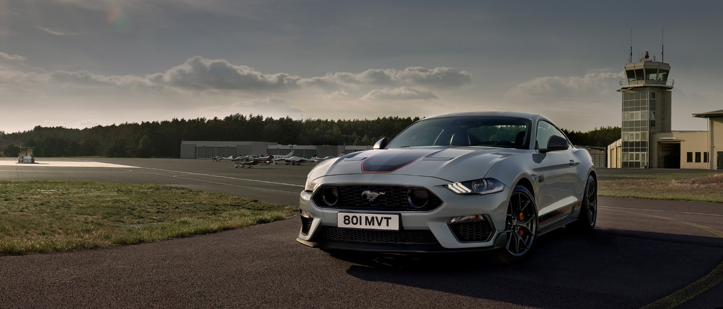 All-New Ford Mustang Mach 1 front three quarter view