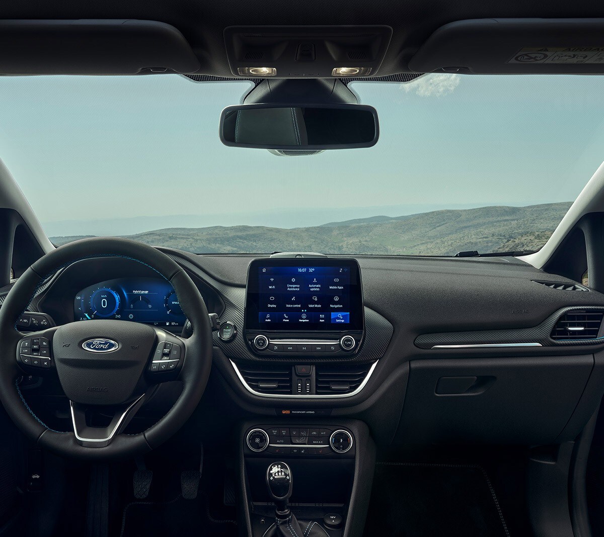 Ford Fiesta interior cockpit view