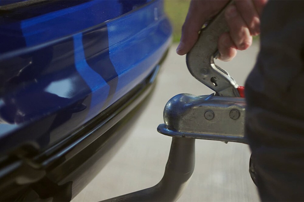 Ford Tourneo Connect : détail de l'attelage amovible