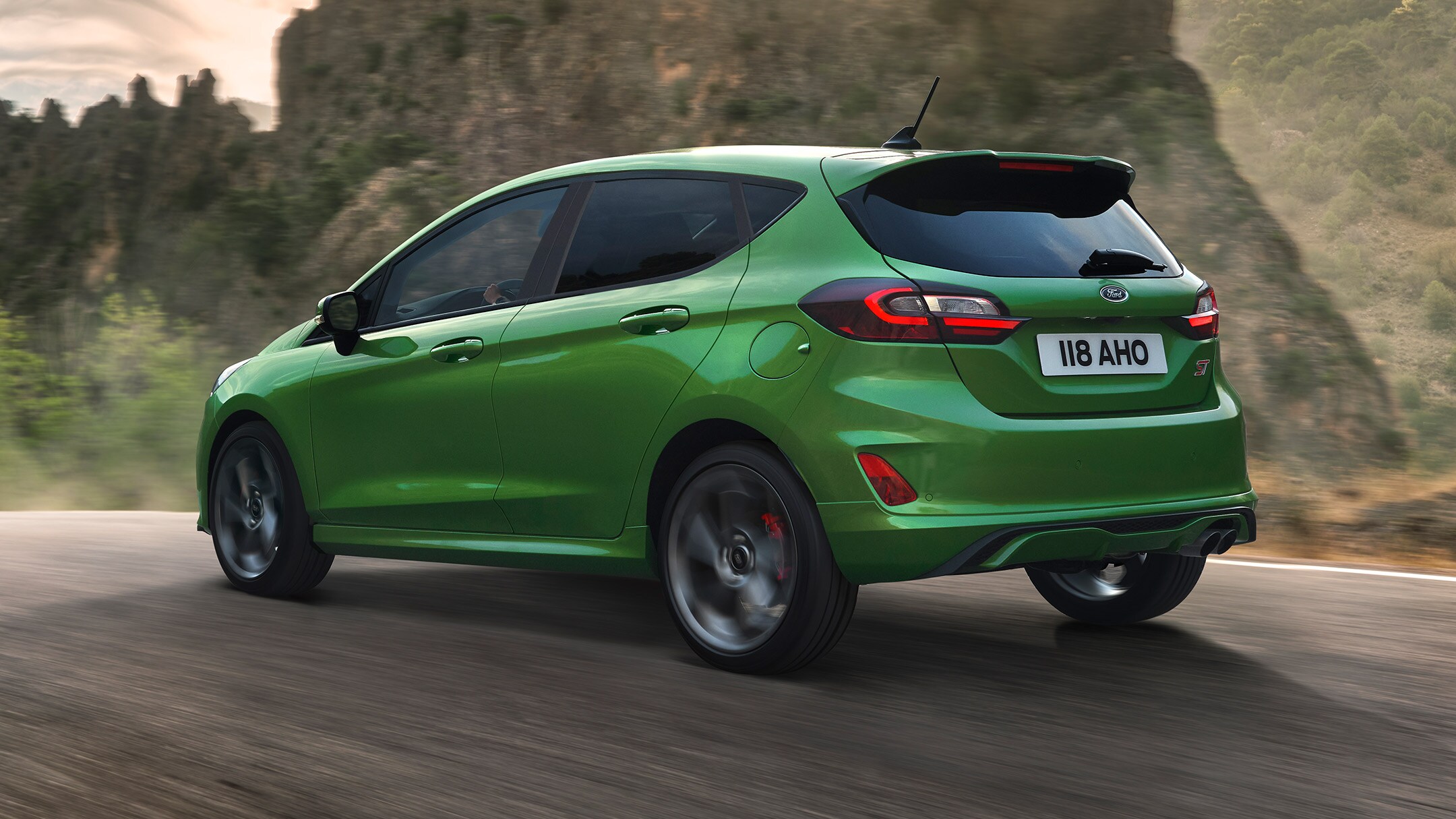 Fiesta ST rear three quarter view