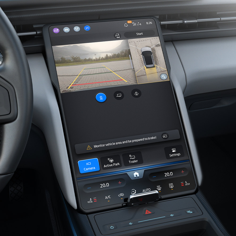 Ford Explorer utilisant une caméra 360