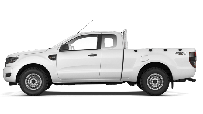 Ford Ranger Super Cab in white