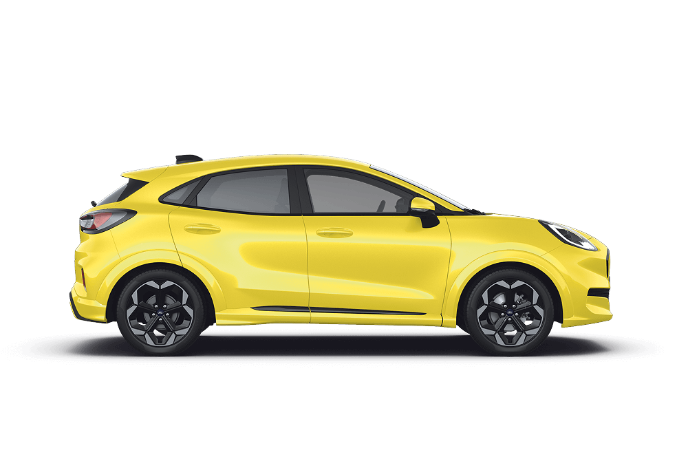 Profil latéral d'un Ford Puma Gen-E