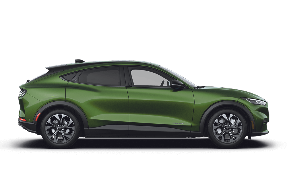 Profil latéral d'un Ford Mustang Mach-E