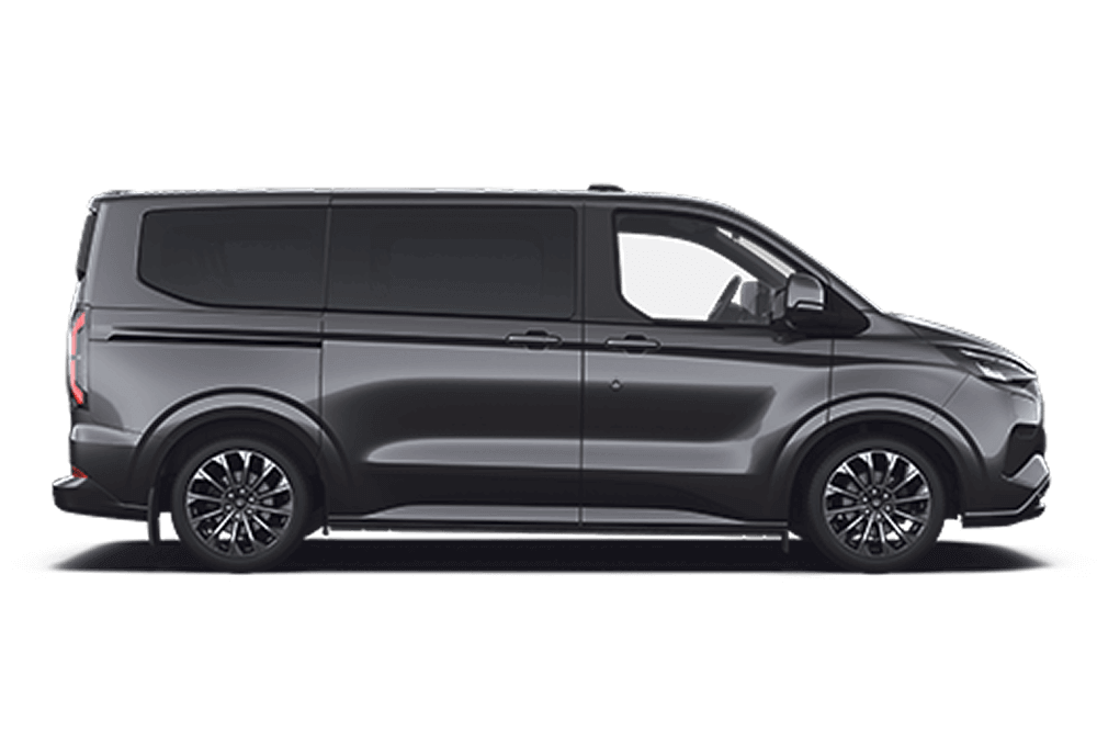 Profil latéral d'un Ford E-Tourneo Custom