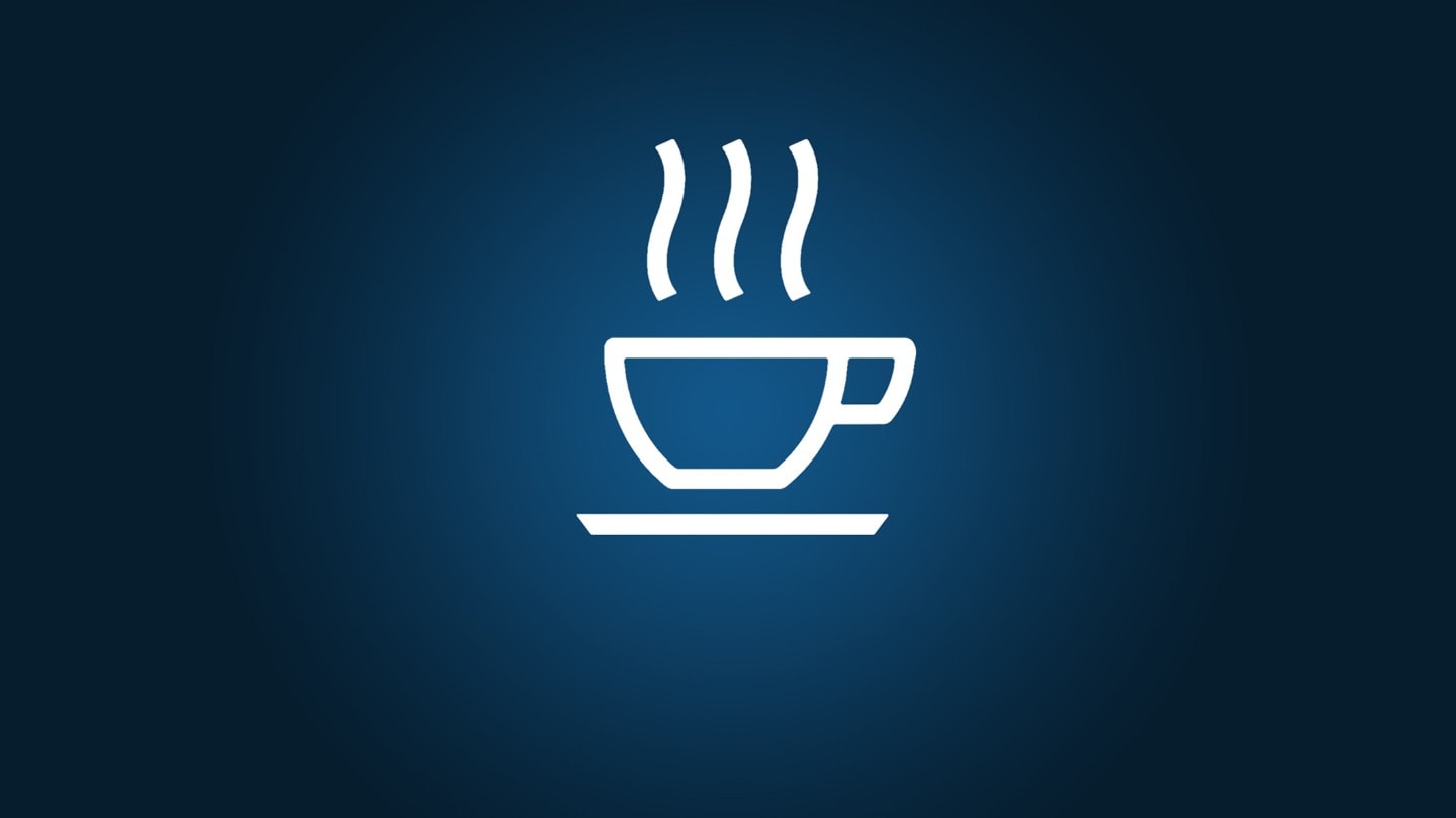 Driver's alert coffee cup logo