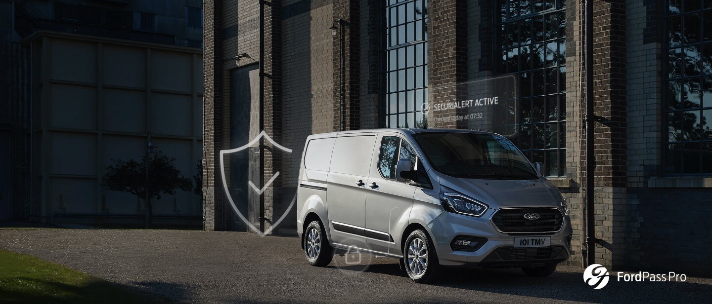 Ford Transit Custom In a city