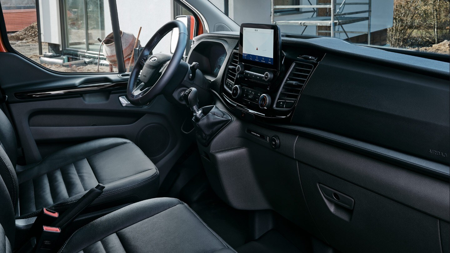 New Ford Transit Custom Trail Interior with dashboard and steering wheel
