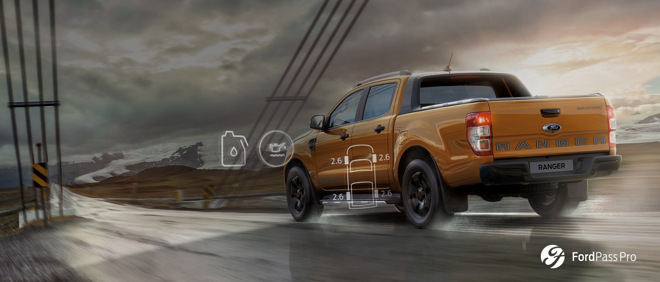 Ford Ranger In a Storm