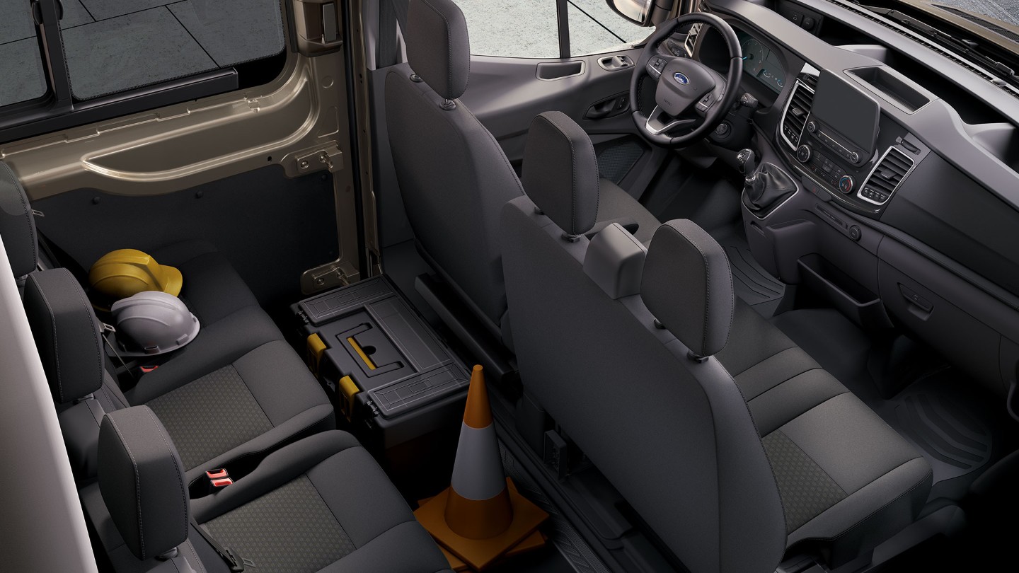 New Ford Transit Van double cab in interior
