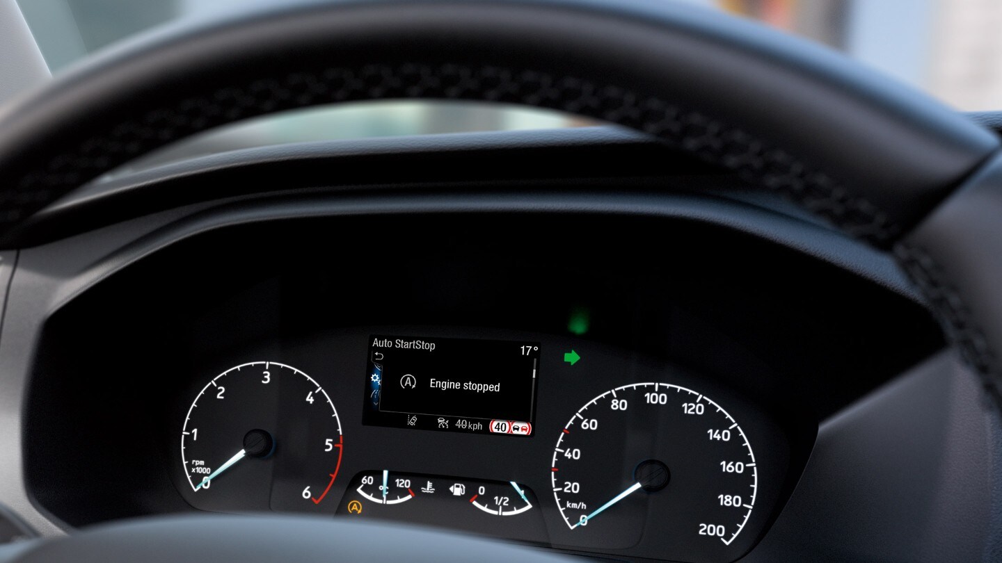 Transit Van interior dashboard close up