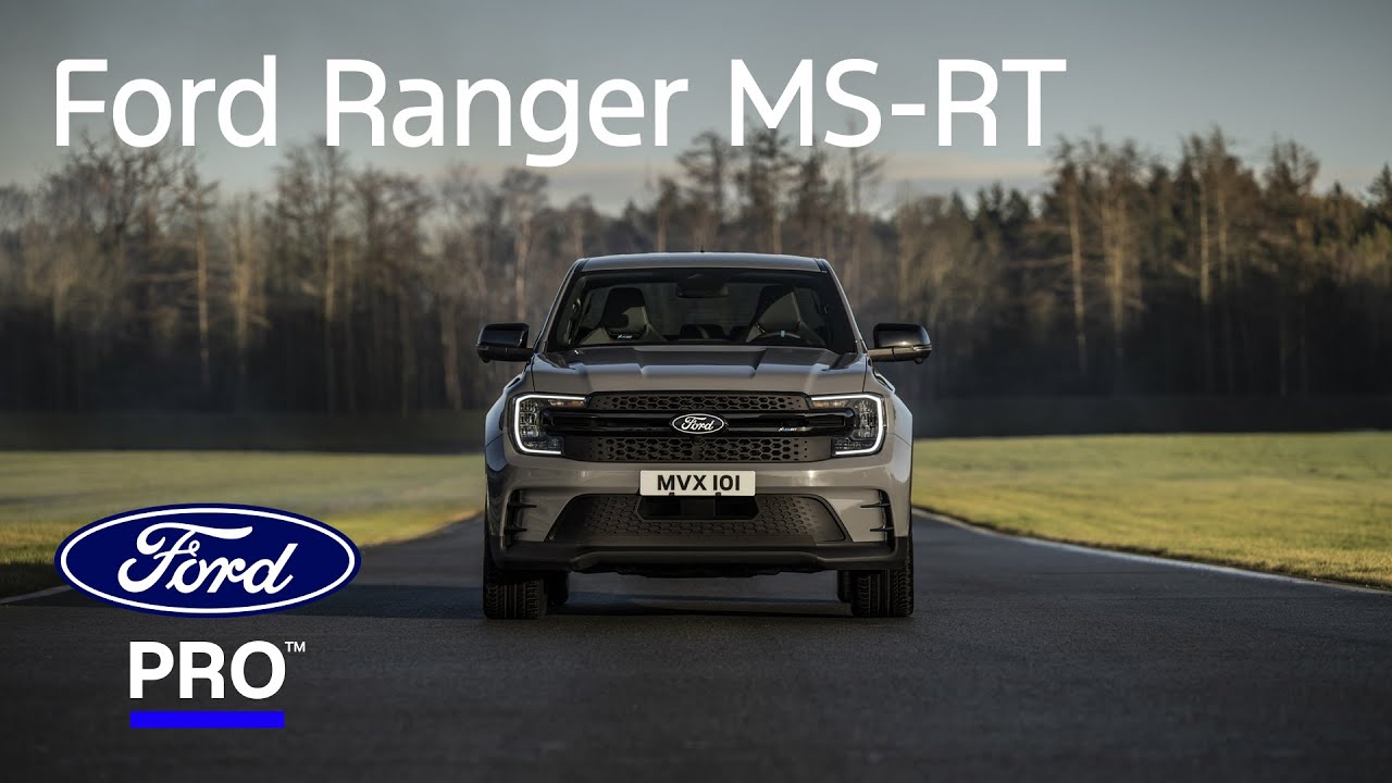 Vue de face directe du Ford Ranger MS-RT