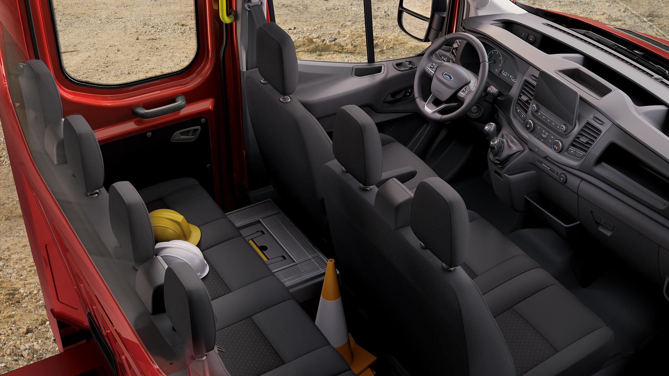 New Ford Transit Chassis Cab interior cabin view