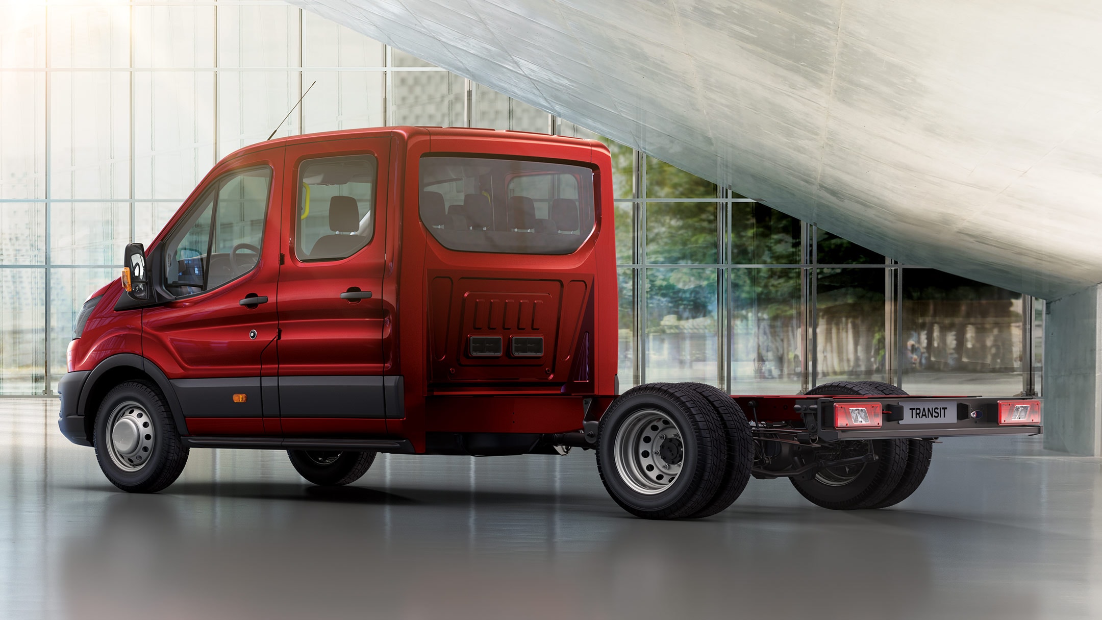 New Transit Chassis Cab rear view