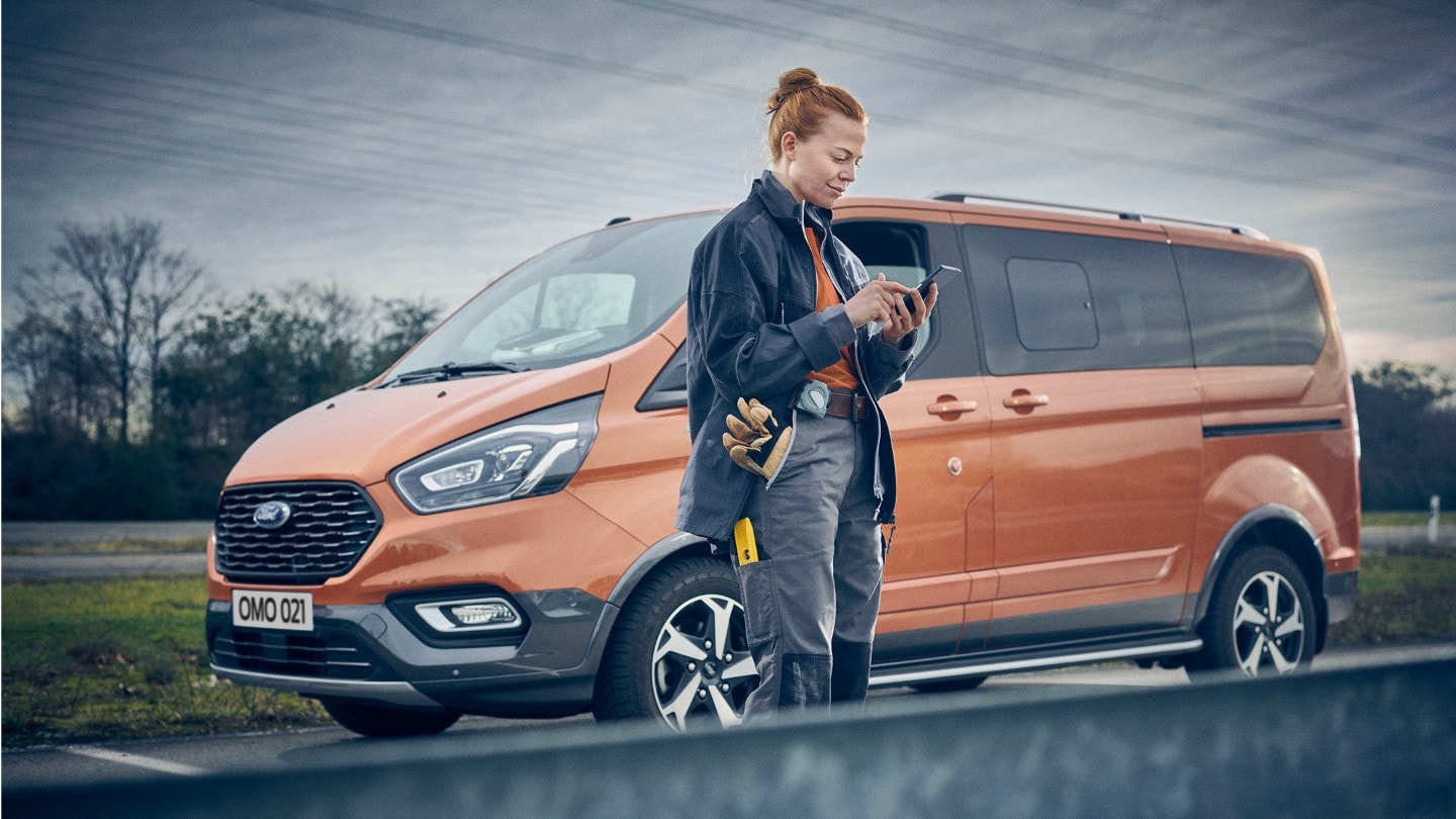 Woman using smart maintenance support