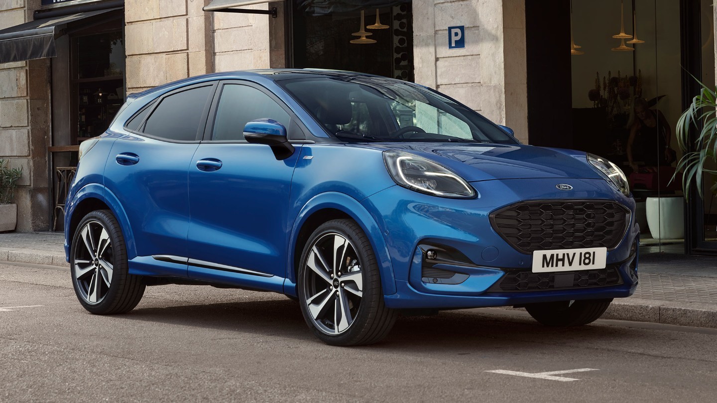 Blue Ford Puma